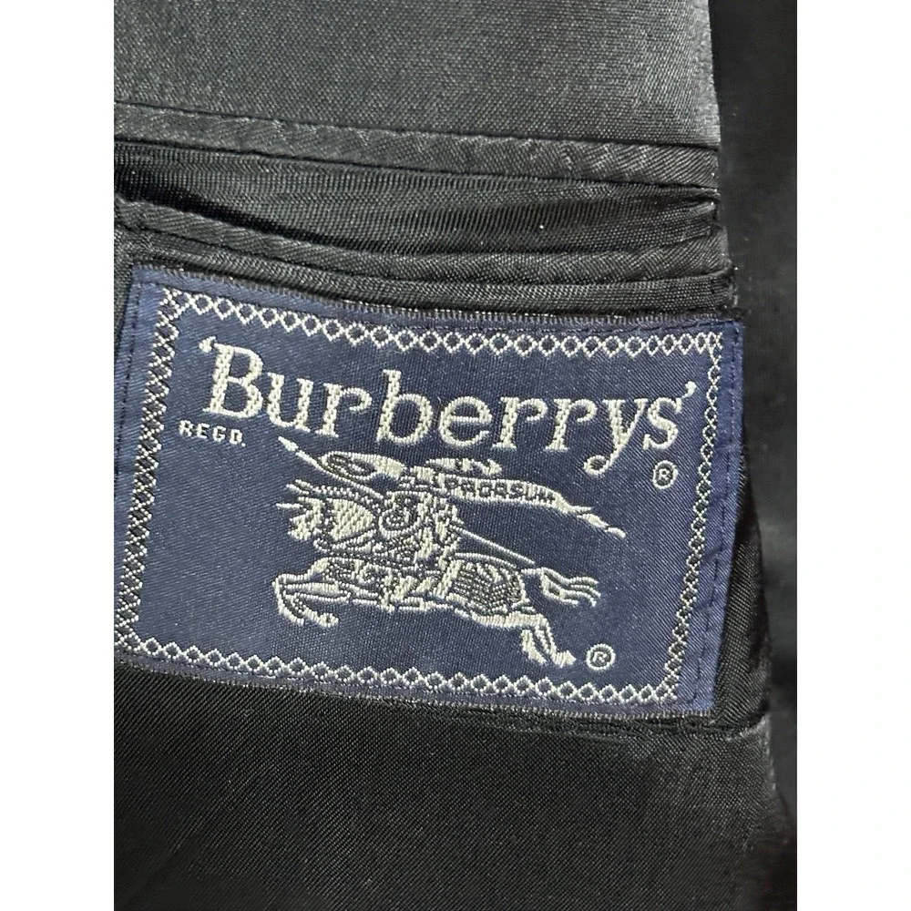 Vintage Burberrys Blazer Men's Sport Coat Pinstripe Classic Blazer USA 44R